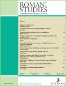 Image of the cover of Romani Studies Journal
